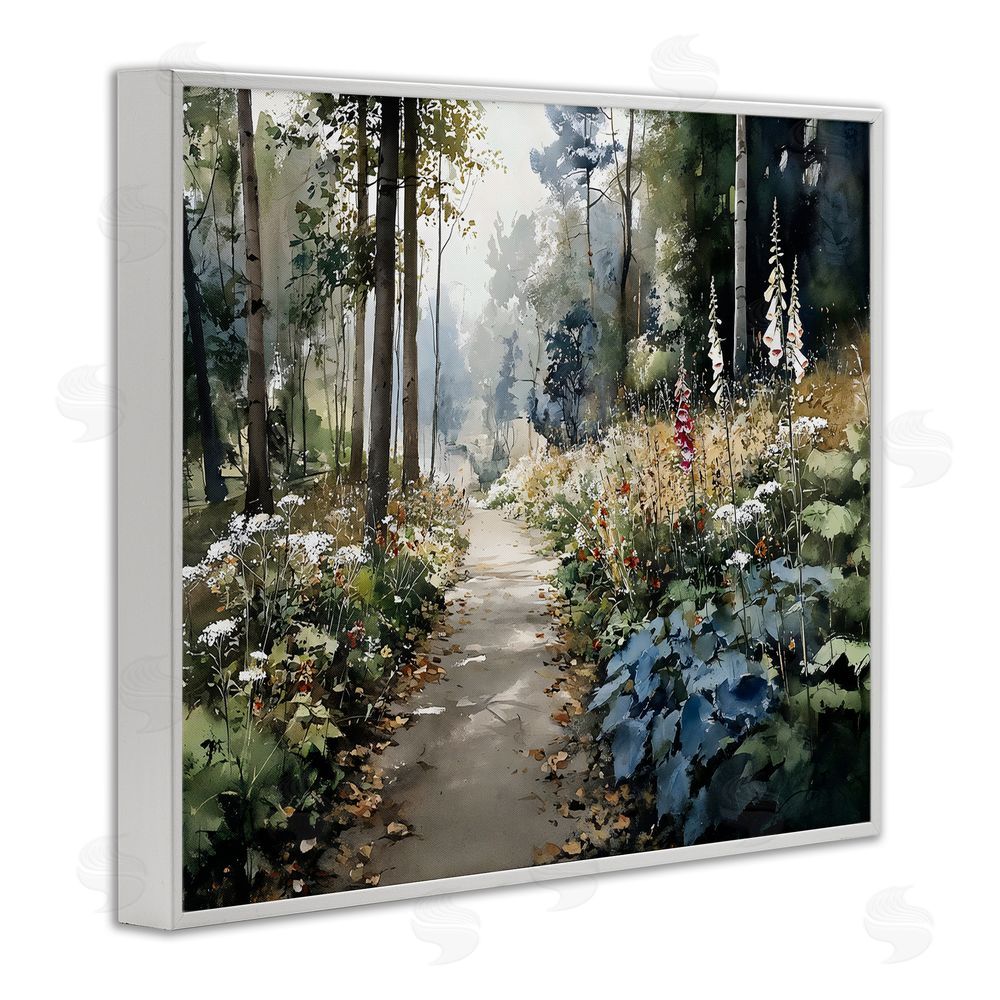Franklyn Gregory Foliage Forest at Dusk White Framed Giclee Wall Art