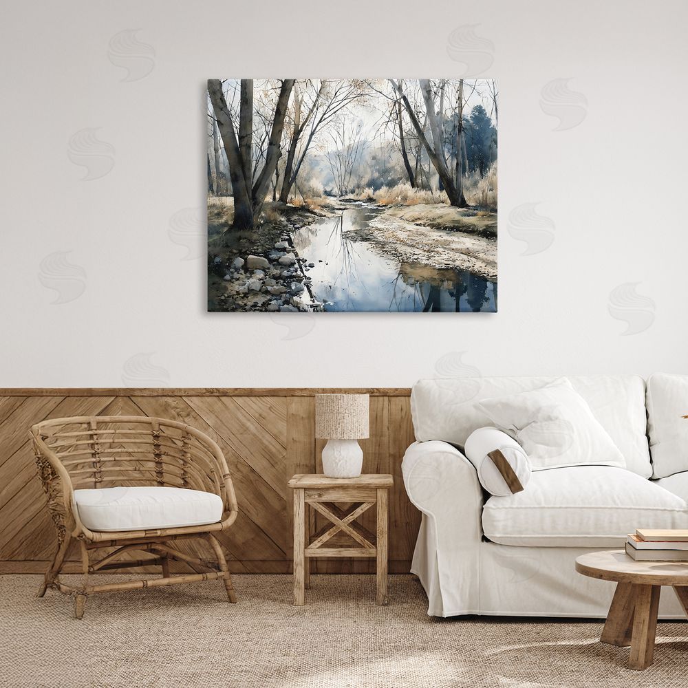 Franklyn Gregory Serene Reflections at Autumn Creek Stretched Canvas on Wall