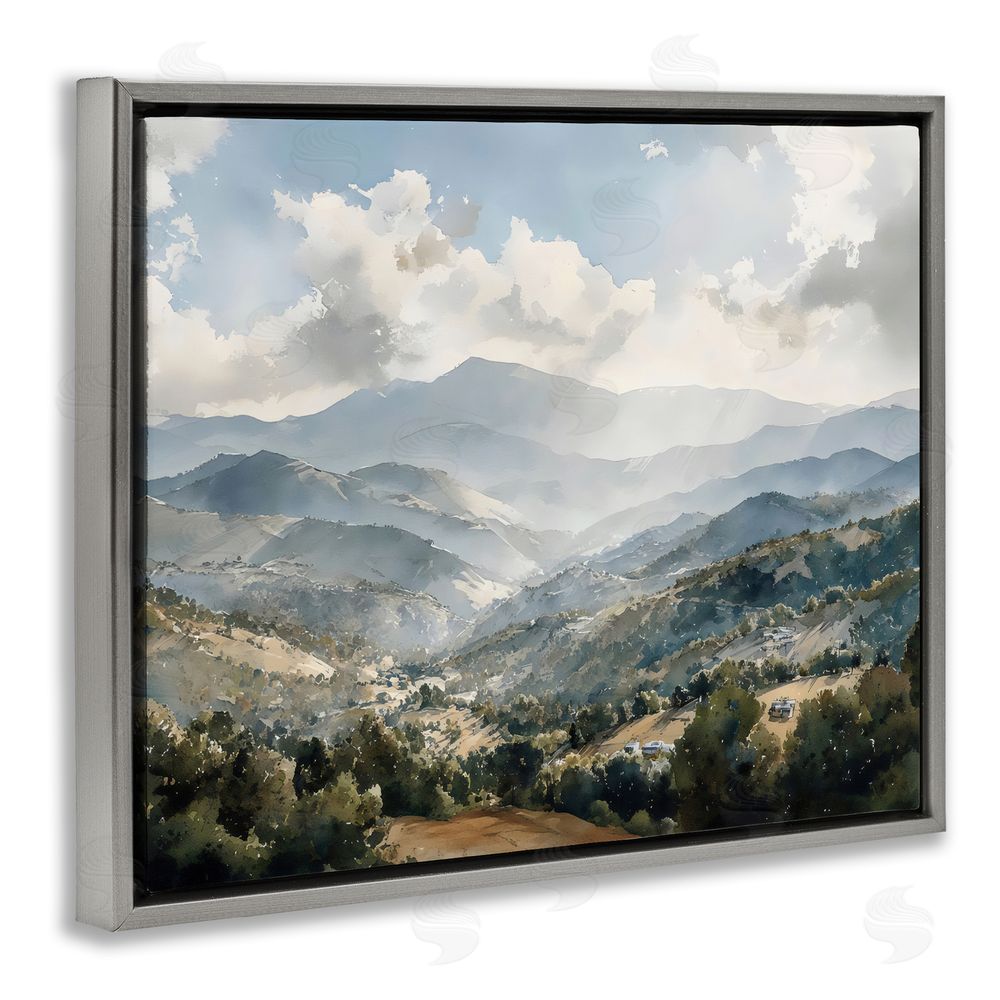 Franklyn Gregory Everything Under The Sun Gray Floating Framed Canvas Wall Art