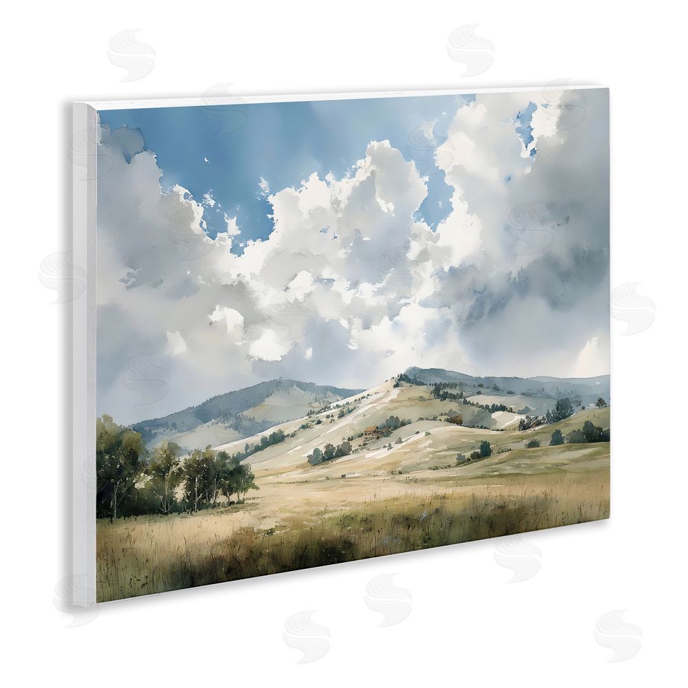 Franklyn Gregory Tranquil Hills Meadow Wall Plaque Printed Art