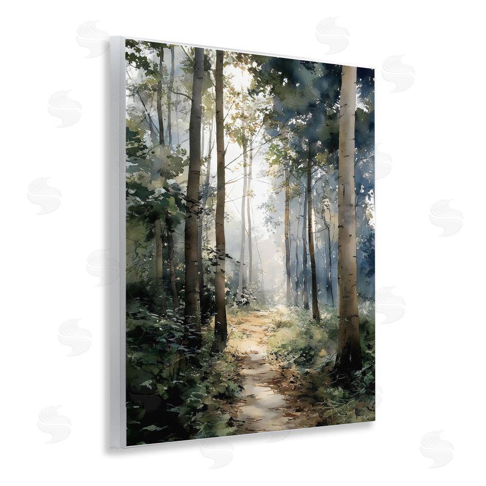 Franklyn Gregory Forest Path in Morning Wall Plaque Home Decor Art Print