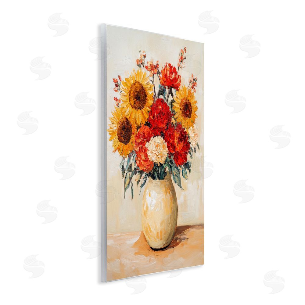 Petal Prints Design Charming Bouquet of Fall Wooden Wall Plaque Art Print