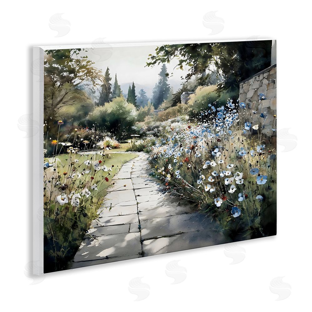 Franklyn Gregory Garden Pathway in Summer Light Wall Plaque Home Decor Art Print