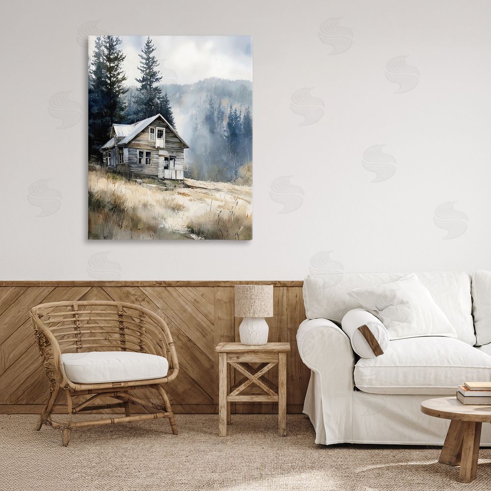 Franklyn Gregory Old Mountain House Stretched Canvas Wall Art in Room