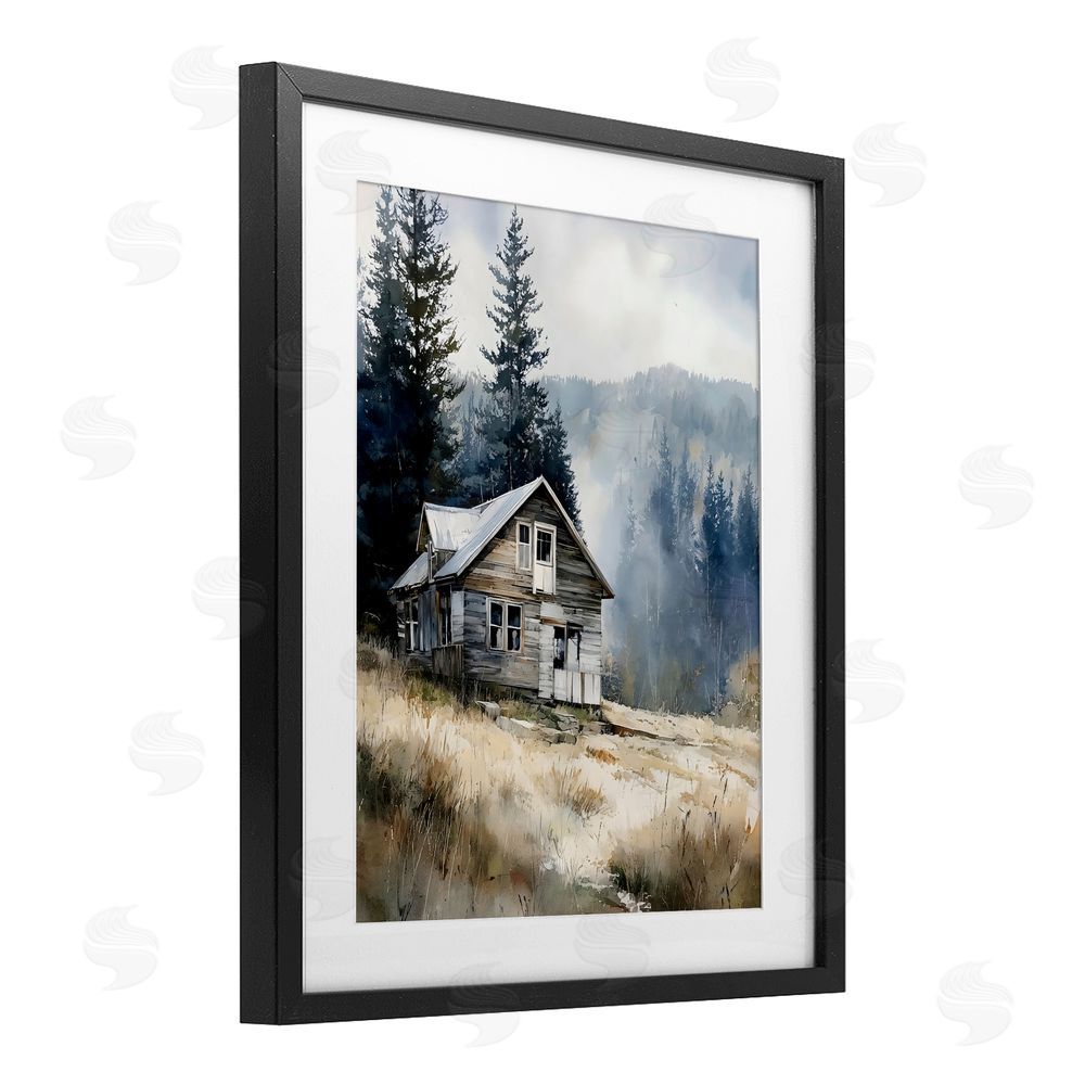 Franklyn Gregory Old Mountain House Black Framed Print Under Glass Wall Art