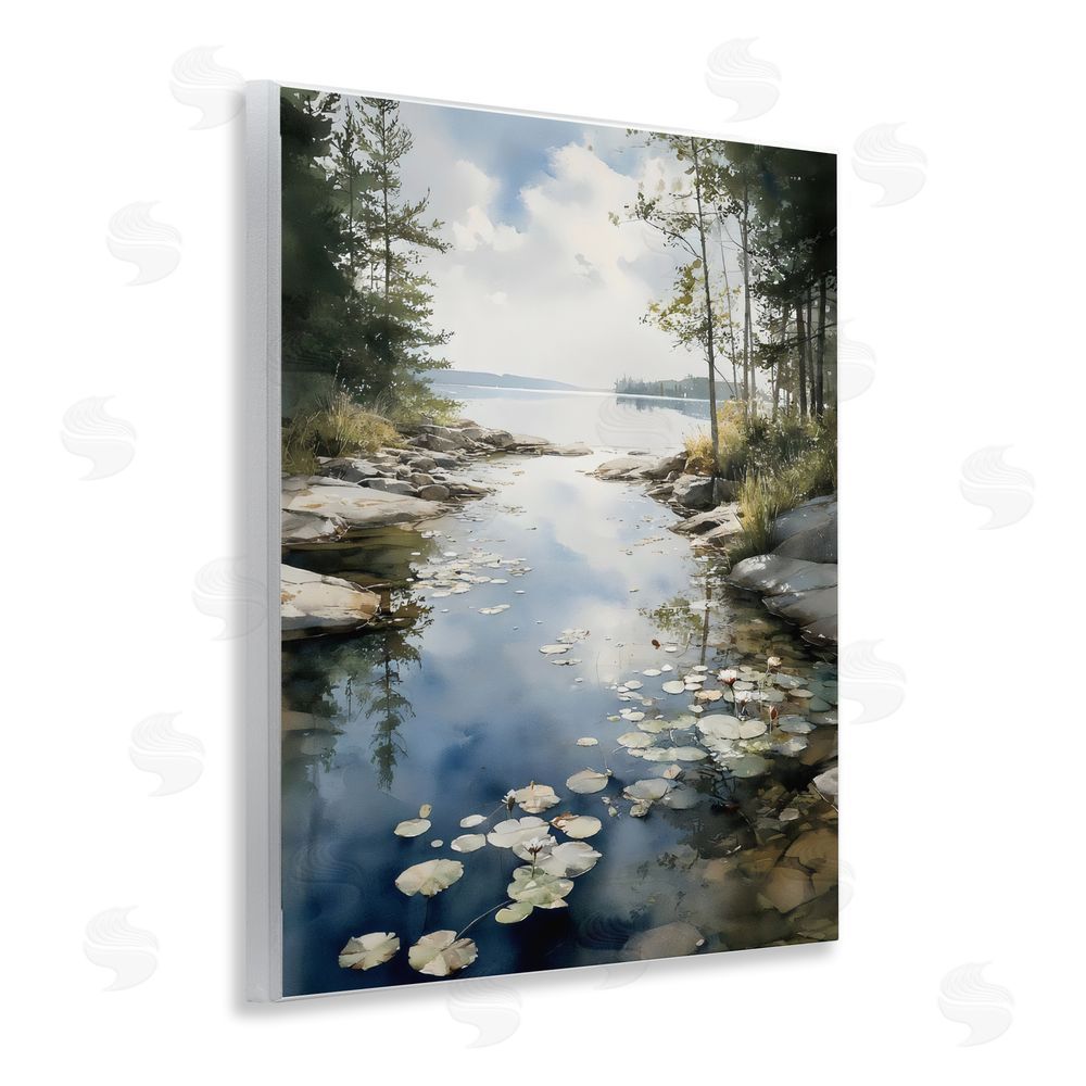 Franklyn Gregory Lilypad Inlet Reflection Wall Plaque Home Decor Art Print