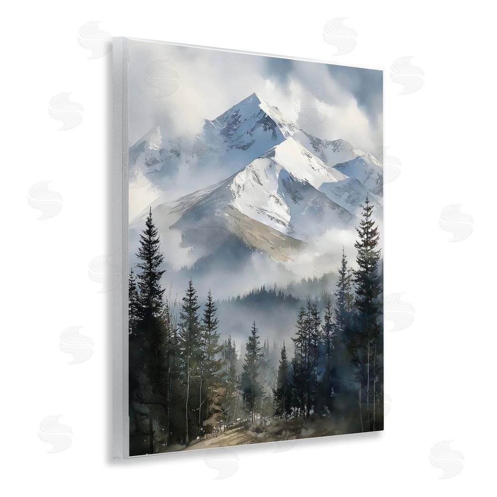 Franklyn Gregory Snow & Mist Alpines Wall Plaque Printed Art