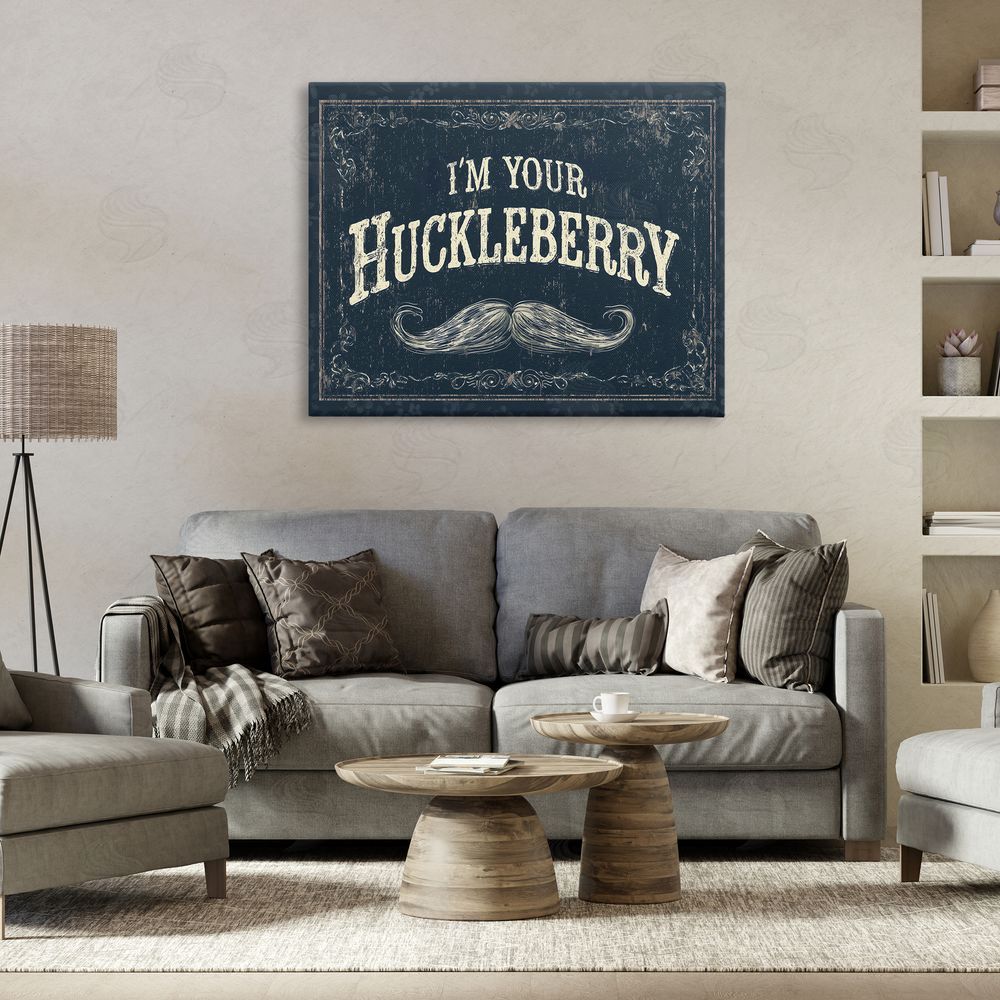 Arlington Prints I'm Your Huckleberry Stretched Canvas Wall Art in Room