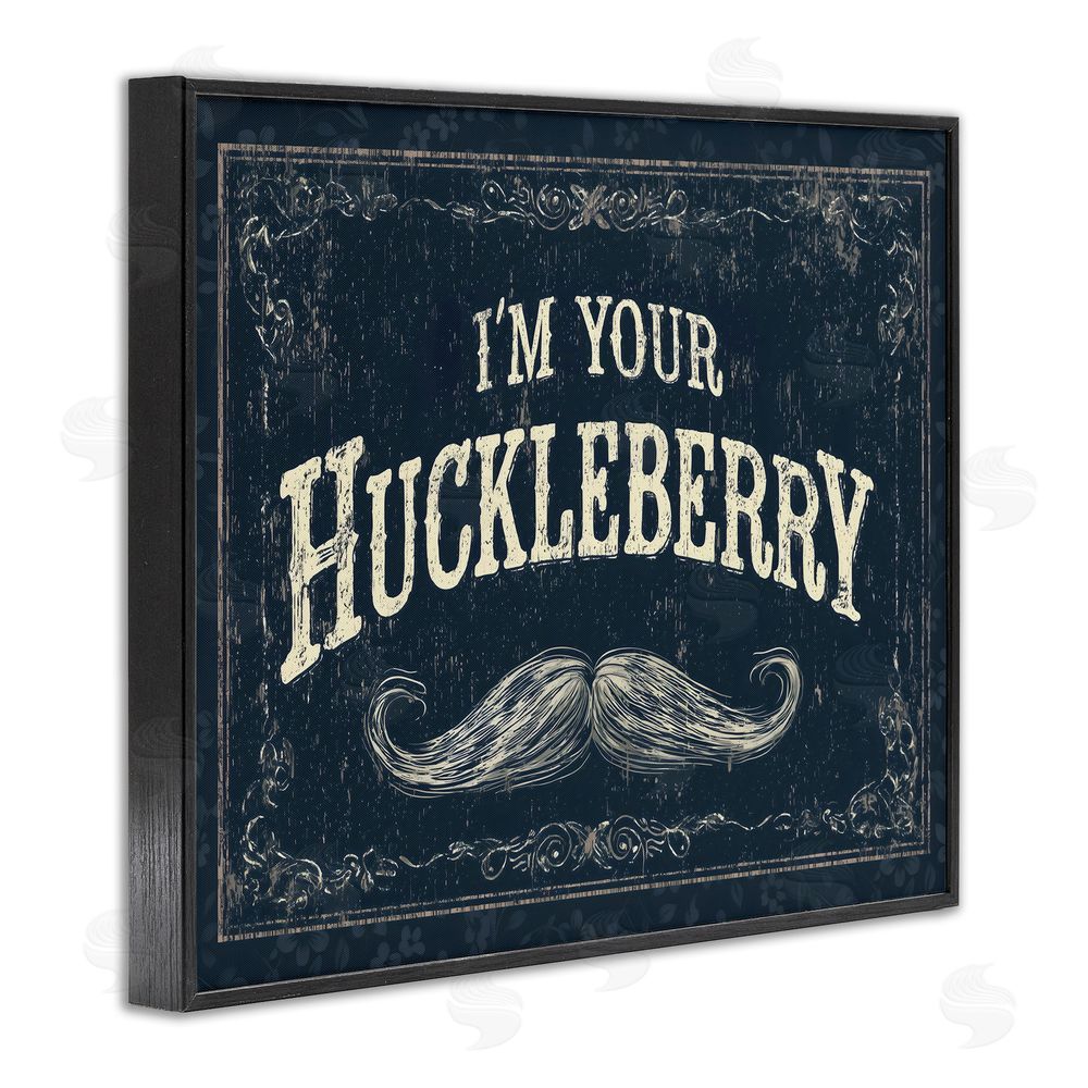 Arlington Prints I'm Your Huckleberry Black Framed Giclee Wall Art