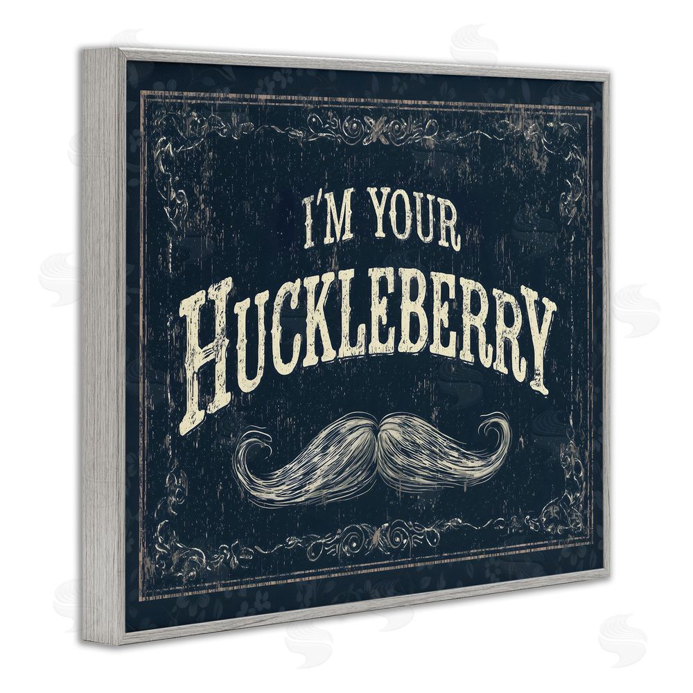 Arlington Prints I'm Your Huckleberry Gray Framed Giclee Wall Art