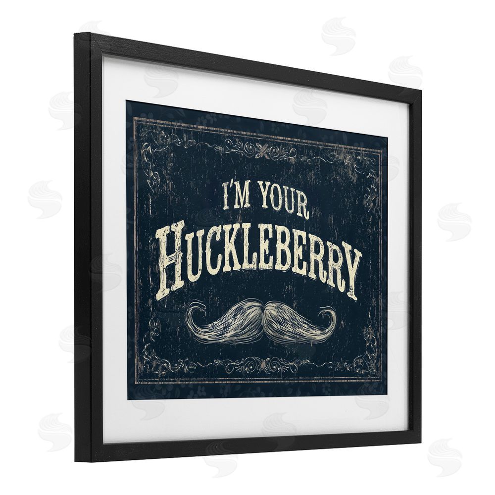 Arlington Prints I'm Your Huckleberry Black Framed Print Under Glass Wall Art