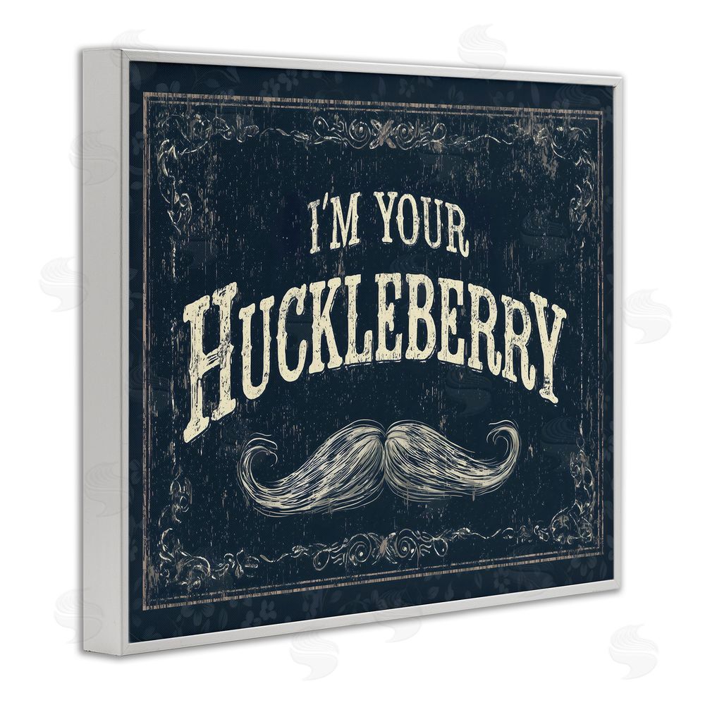 Arlington Prints I'm Your Huckleberry White Framed Giclee Wall Art