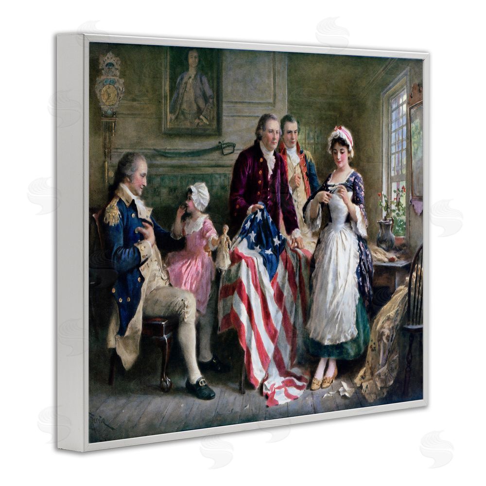 Arlington Prints Historical Betsy Ross White Framed Giclee Print Wall Art