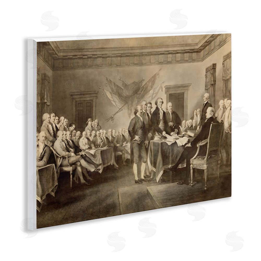 Arlington Prints Historical Signing Of Declaration Wall Plaque Home Decor Art Print
