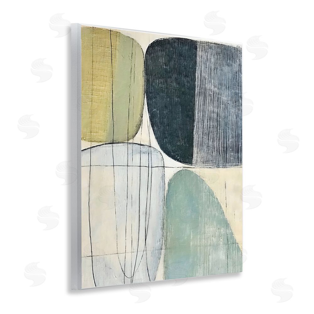 Riley B Modern Organic Composition Wall Plaque Home Decor Art Print