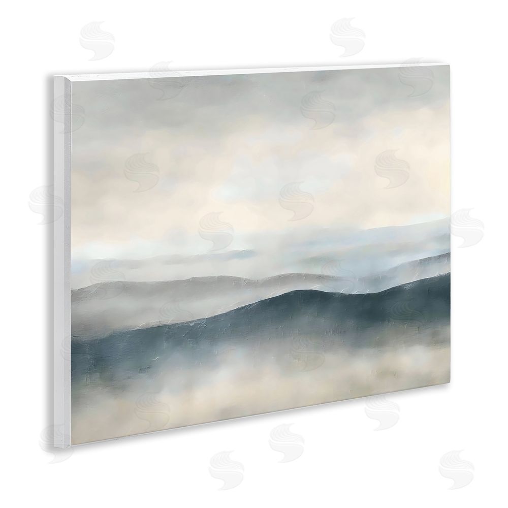 Riley B Muted Horizon Serenity Wall Plaque Home Decor Art Print