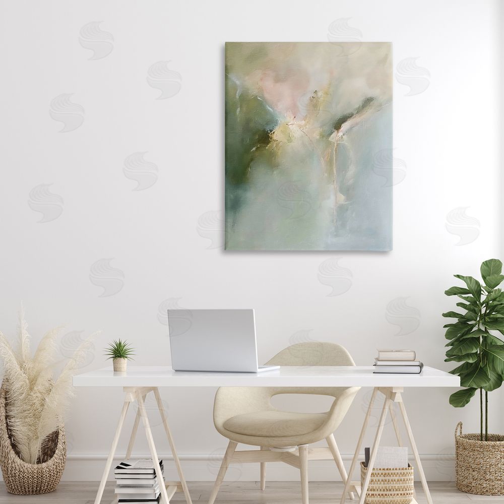 Riley B Ethereal Brushwork Harmony Stretched Canvas Wall Art in Room