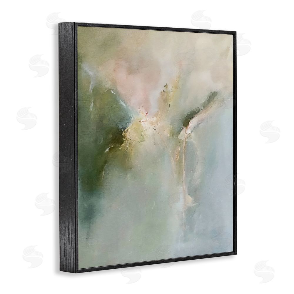 Riley B Ethereal Brushwork Harmony Black Framed Giclee Wall Art