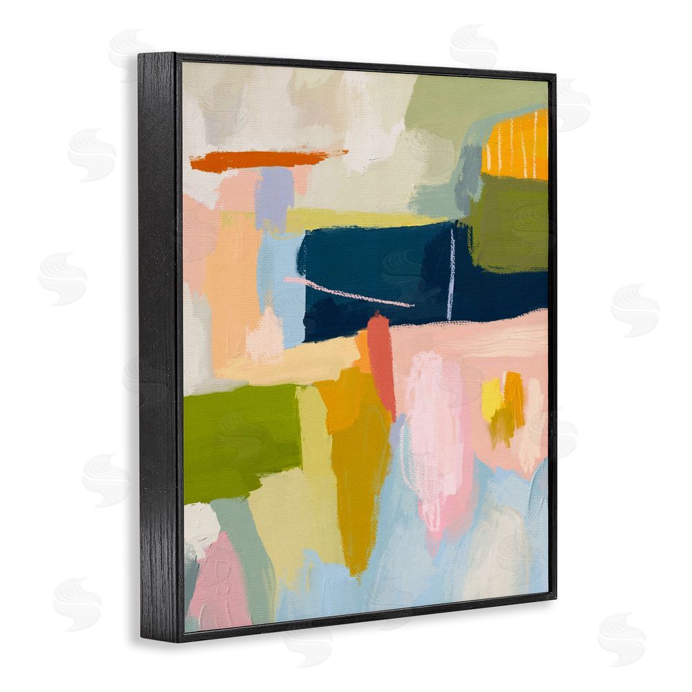 Lisa Nohren Pastel Wonder Smattering Black Framed Giclee Wall Art