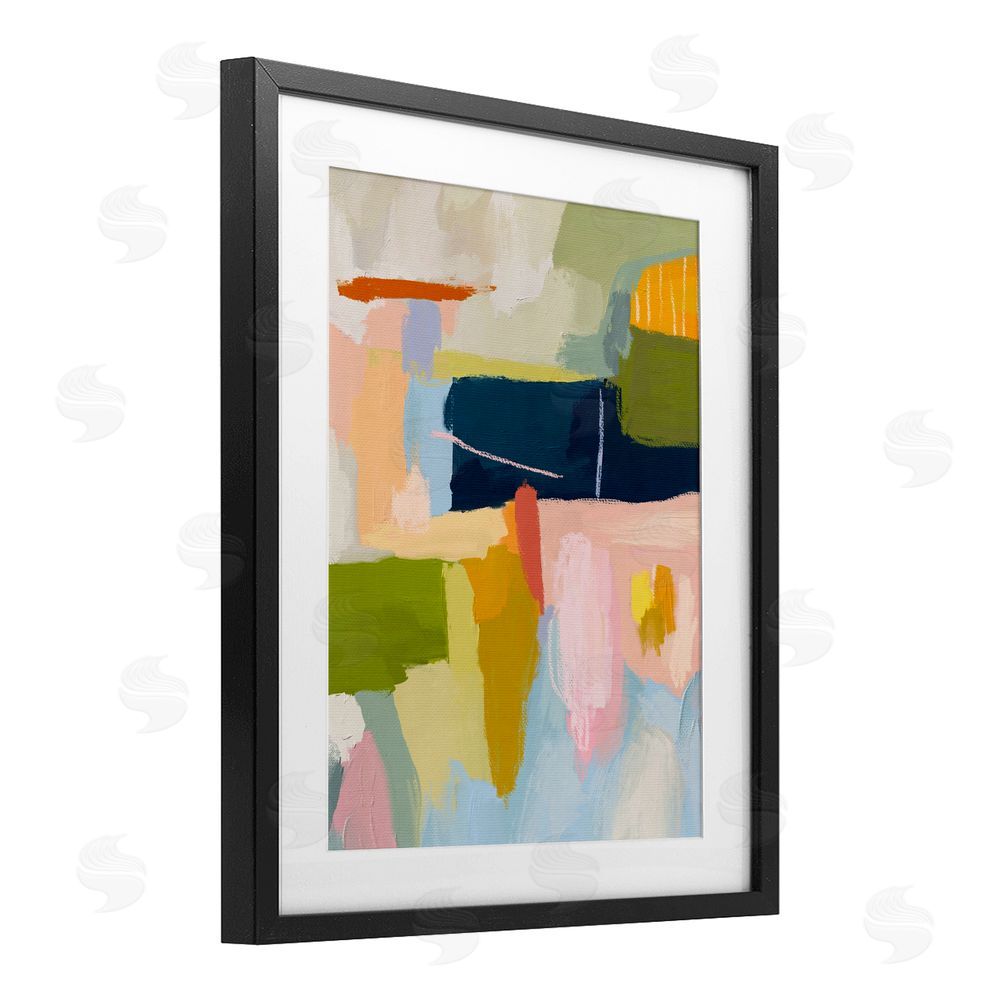 Lisa Nohren Pastel Wonder Smattering Black Framed Print Under Glass Wall Art