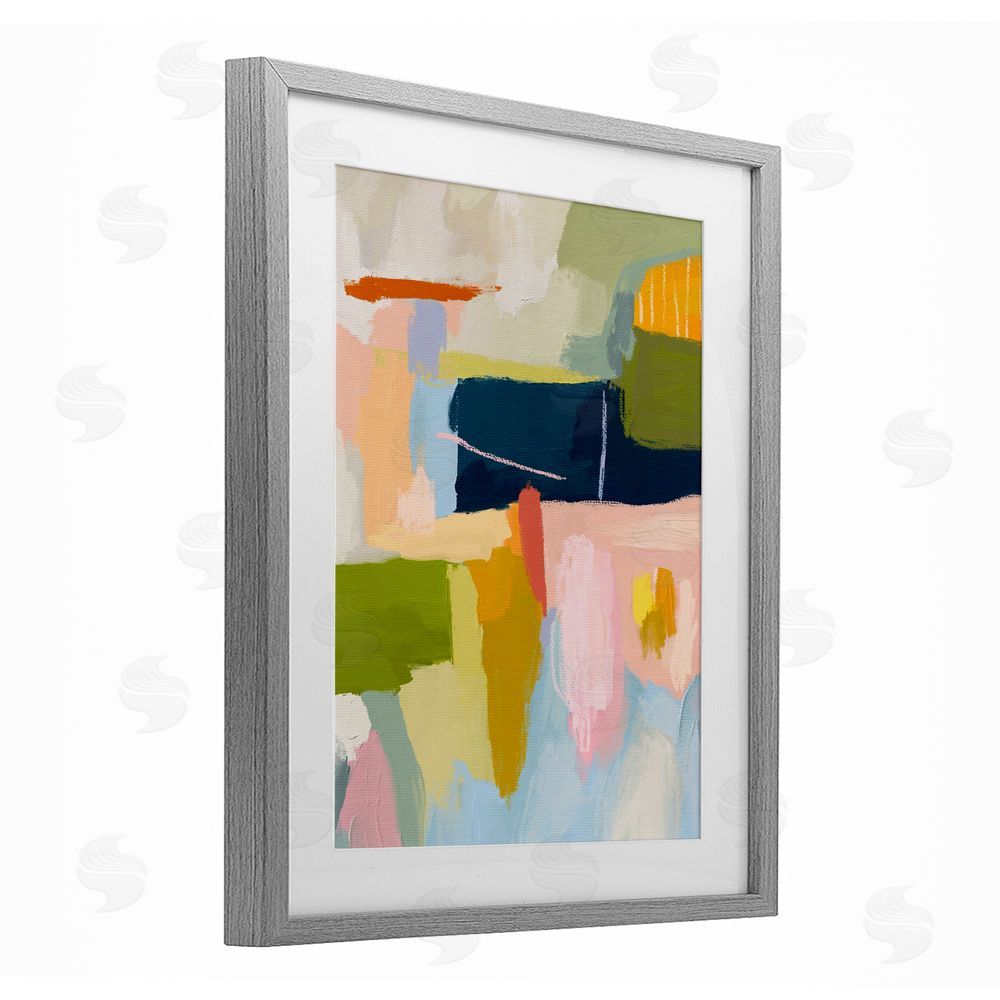 Lisa Nohren Pastel Wonder Smattering Gray Framed Print Under Glass Wall Art