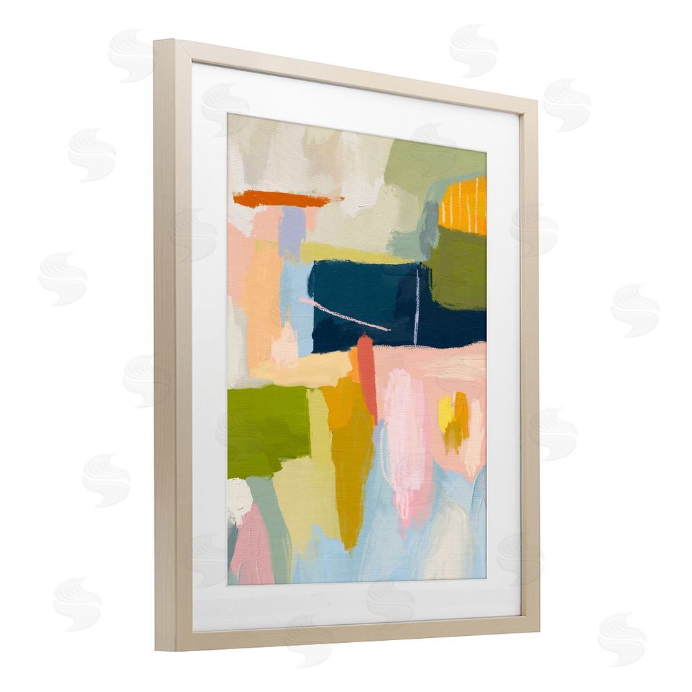 Lisa Nohren Pastel Wonder Smattering Brown Framed Print Under Glass Wall Art