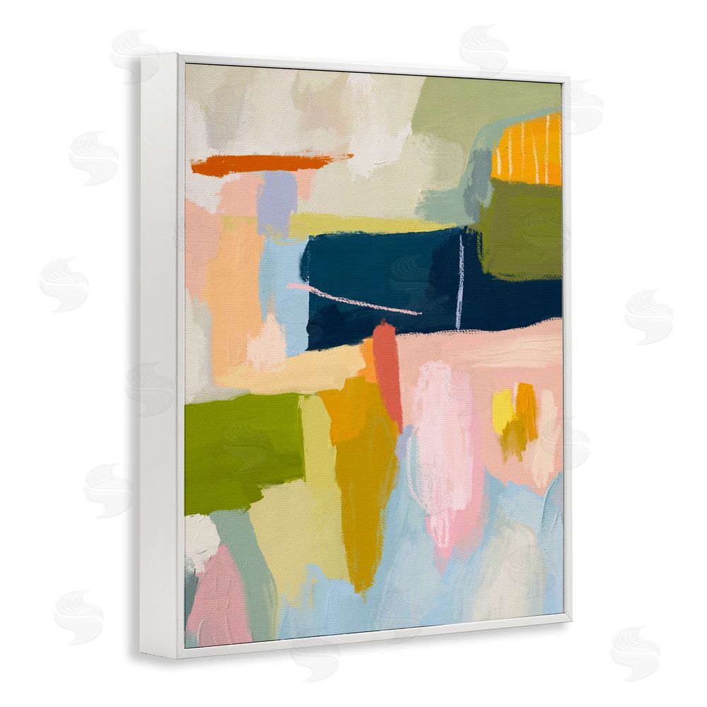 Lisa Nohren Pastel Wonder Smattering White Framed Giclee Wall Art