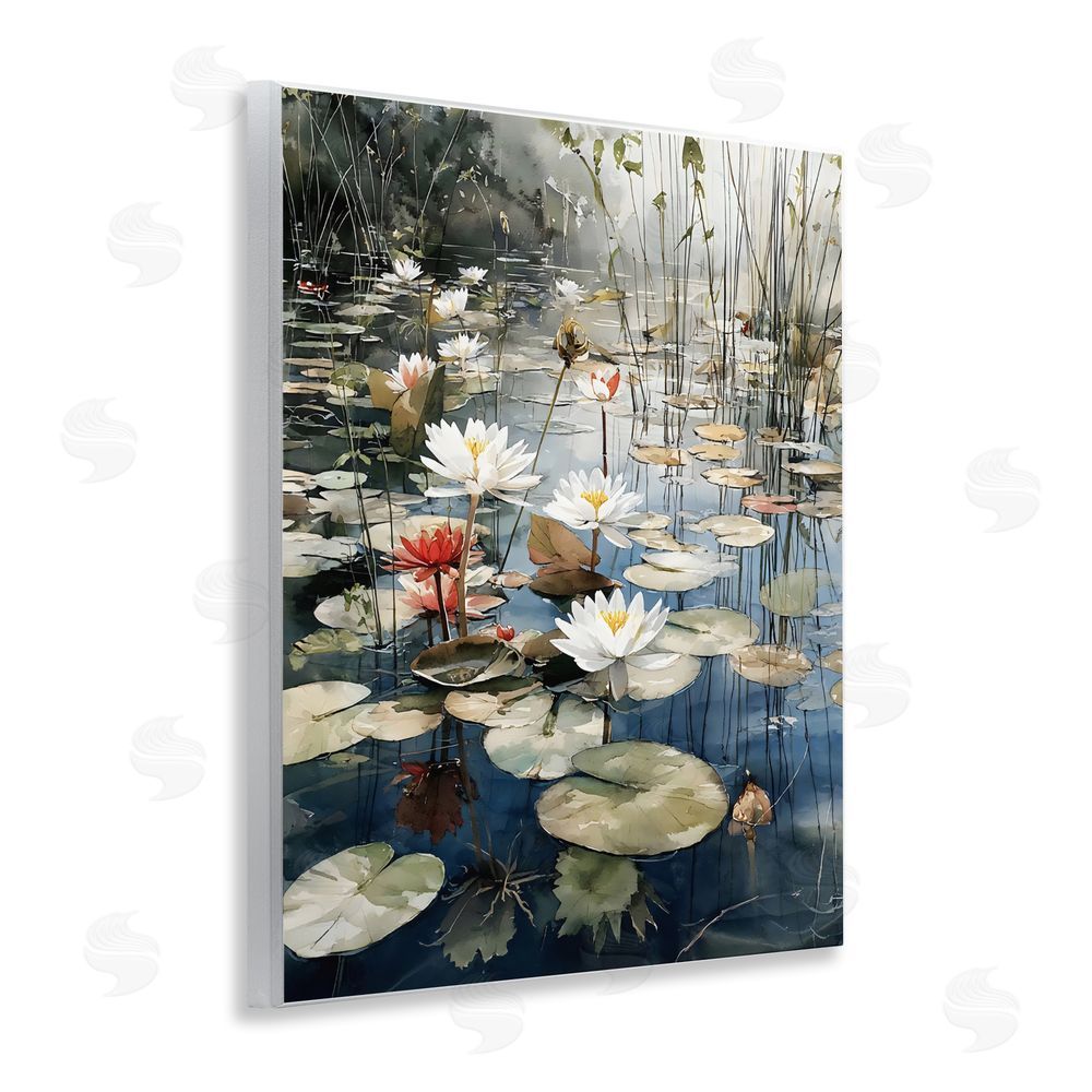 Franklyn Gregory Lily Wonder Pond Wall Plaque Home Decor Art Print