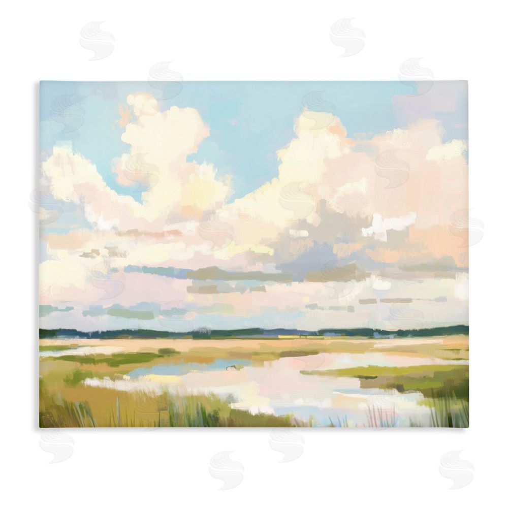 LSR Design Studio Lowcountry Marsh at Dawn Stretched Canvas Wall Art