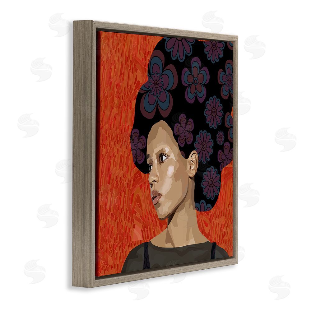 Lynnda Rakos Portrait Of A Dreamer Brown Floating Frame Canvas Wall Art Print
