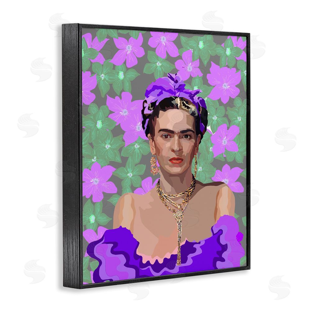 Lynnda Rakos Floral Reverie Frida Black Framed Giclee Print Wall Art