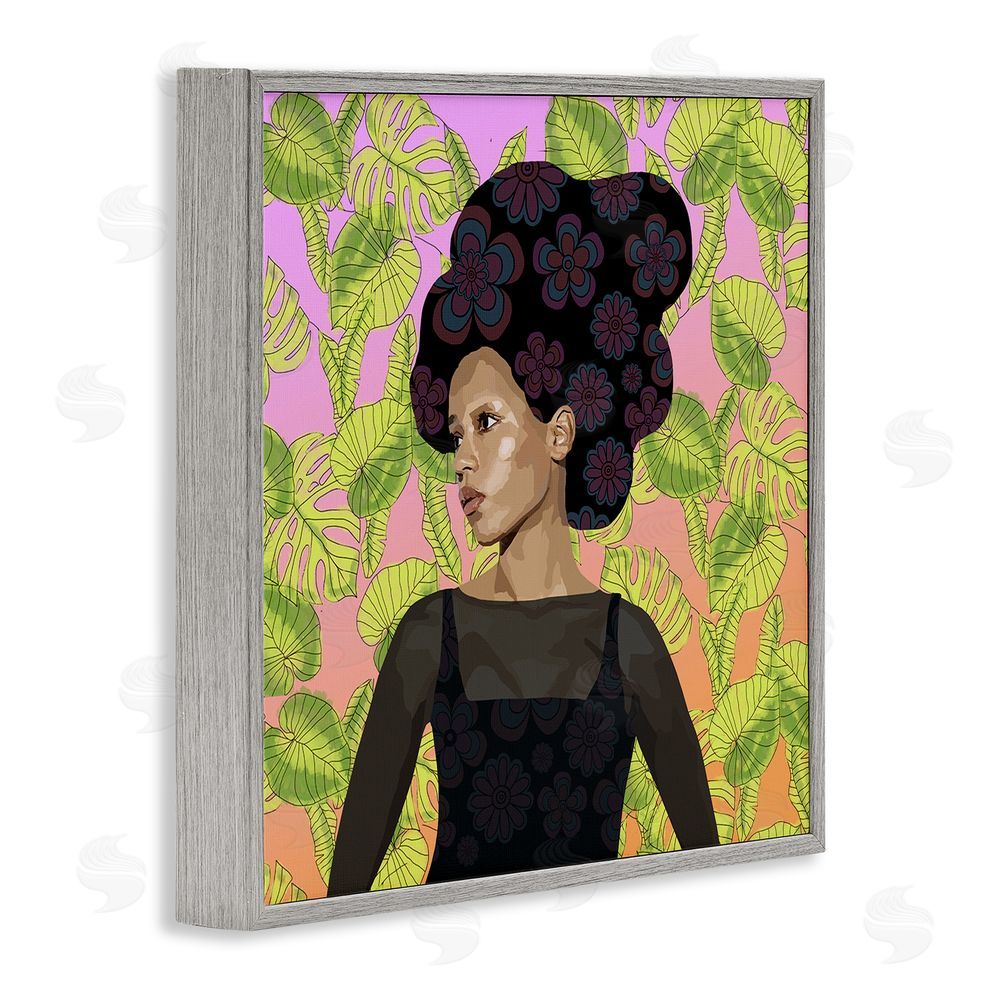 Lynnda Rakos Whispers Of Bloom Gray Framed Giclee Wall Art Print
