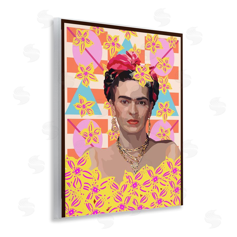 Lynnda Rakos Frida's Floral Journey Wooden Wall Plaque Art Print