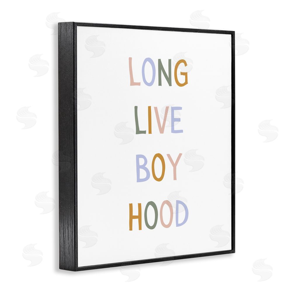 Katie Griggs Long Live Boy Hood Black Framed Giclee Wall Art