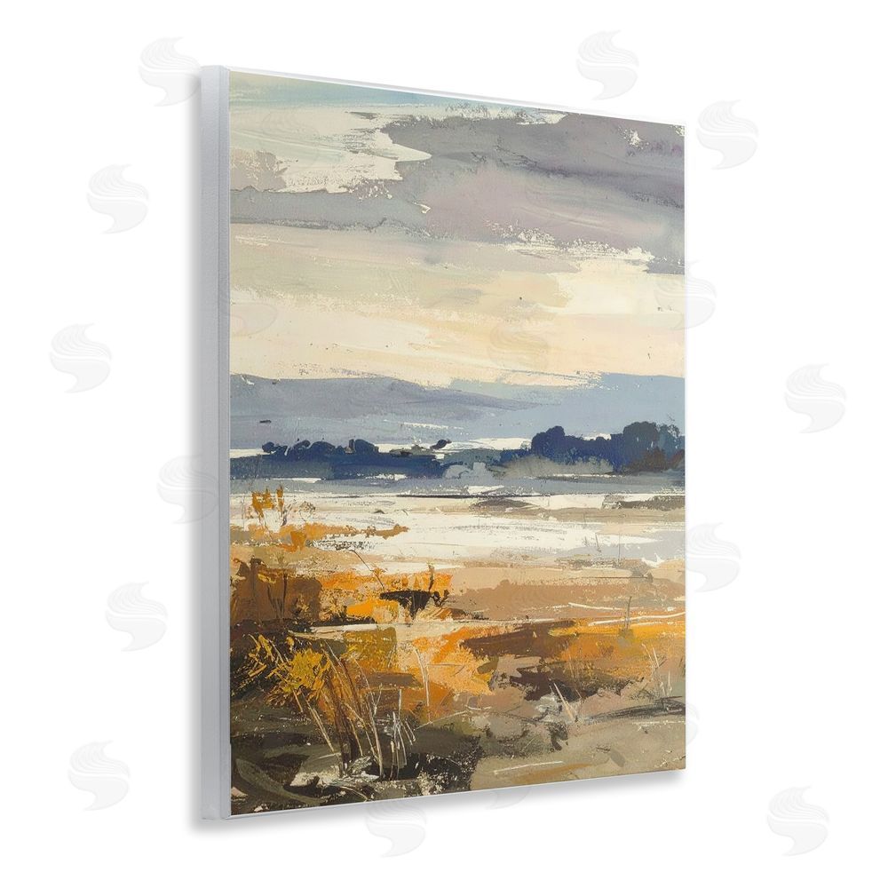Alonza Saunders Distant Horizon Abstract Wooden Wall Plaque Art Print