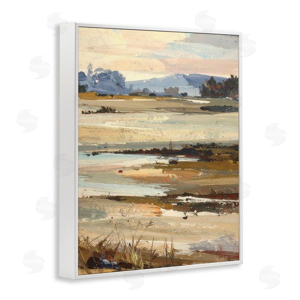 Alonza Saunders Distant Horizon Portrayal White Framed Giclee Wall Art Print