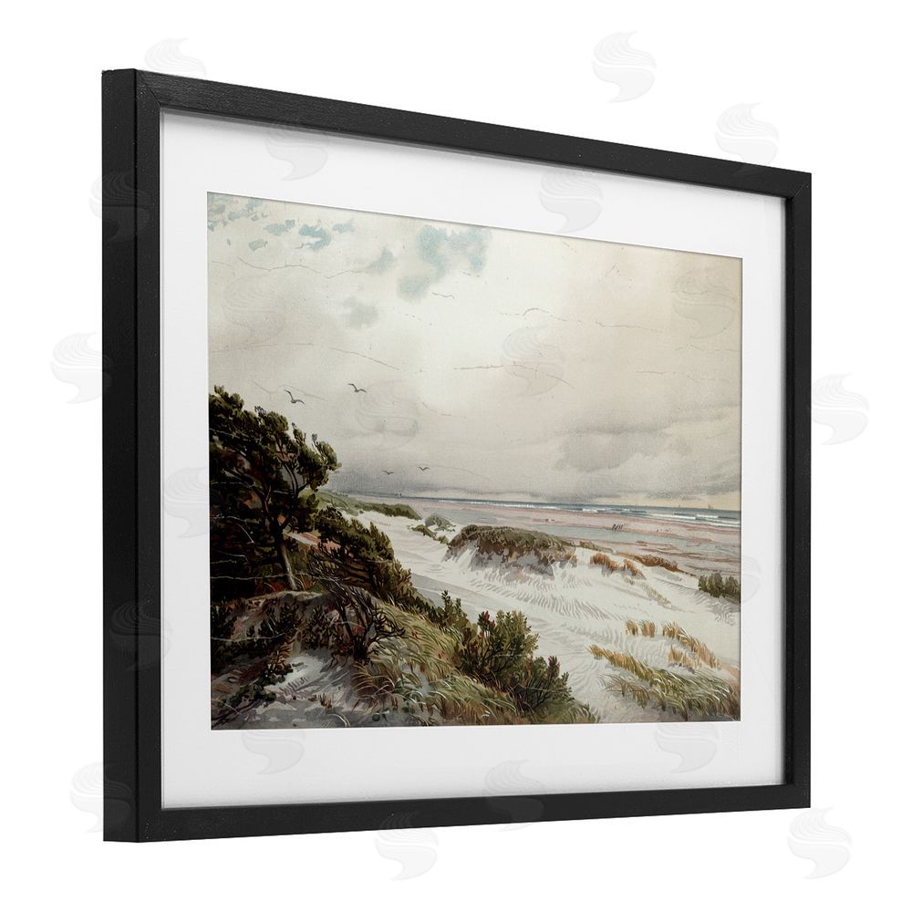 Lula Bijoux & co. Bountiful Success Beach Black Framed Print Under Glass Wall Art