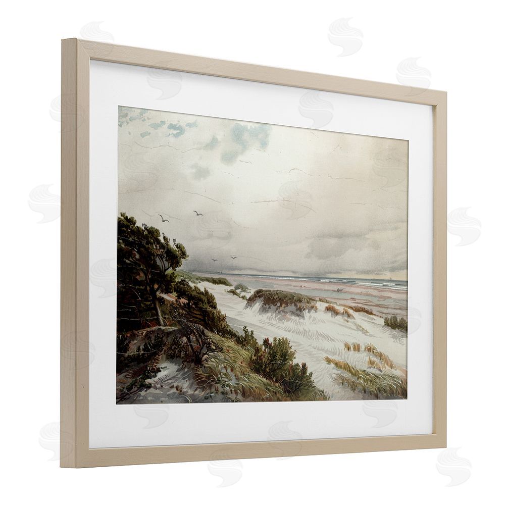 Lula Bijoux & co. Bountiful Success Beach Brown Framed Print Under Glass Wall Art