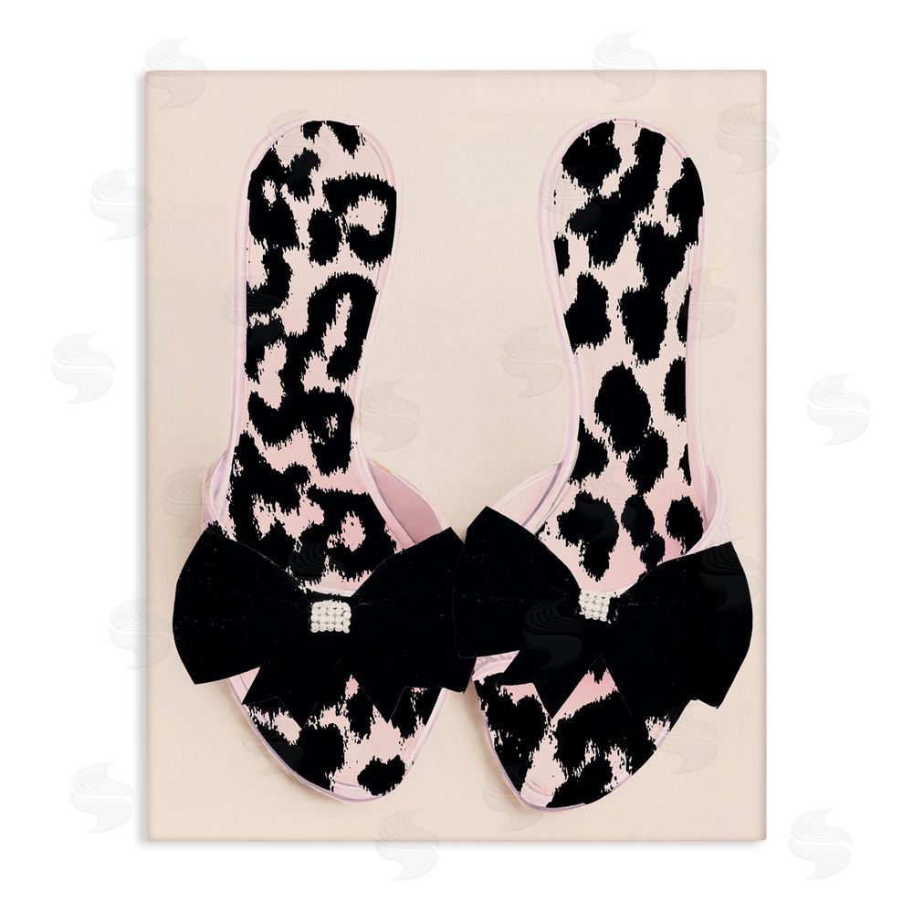 Annabelle Hall Cat Walk Spotted Shoes Stretched Canvas Wall Art Print