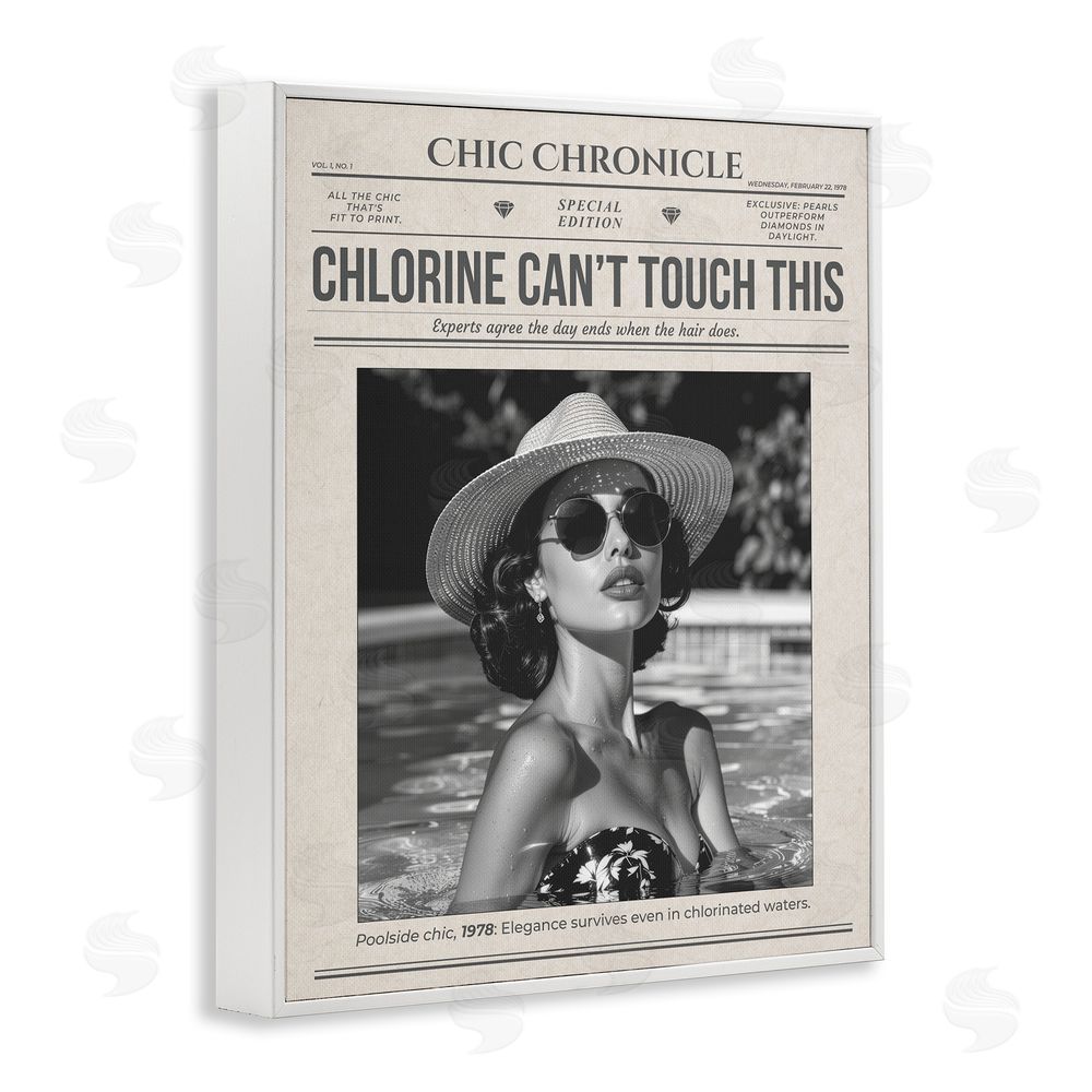 A Barefoot Stylist Chic Chronical Vintage Magazine White Framed Giclee Print Wall Art