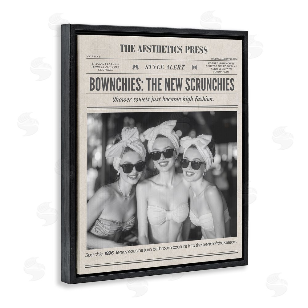 A Barefoot Stylist The Aesthetics Press Magazine Black Floating Frame Canvas Wall Art Print