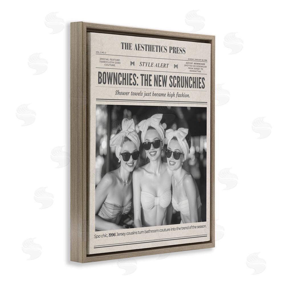 A Barefoot Stylist The Aesthetics Press Magazine Brown Floating Frame Canvas Wall Art Print