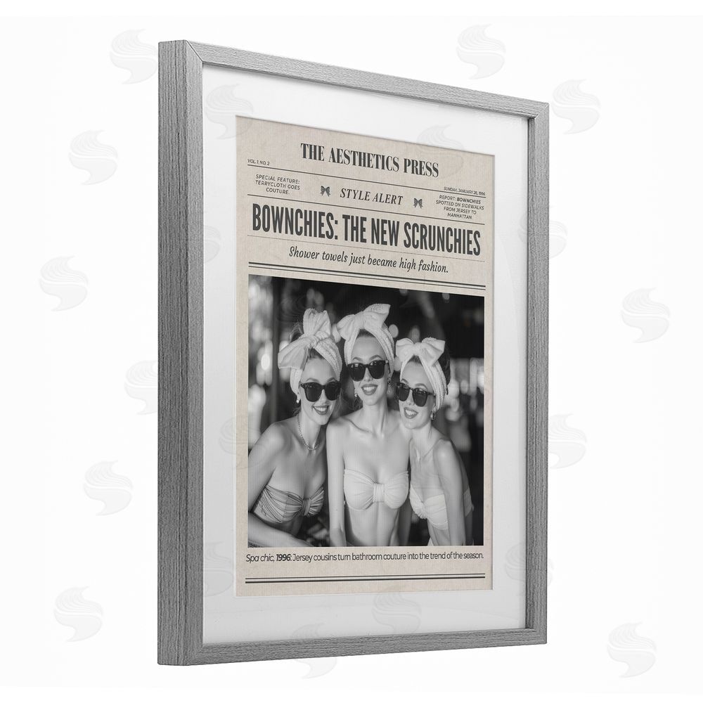 A Barefoot Stylist The Aesthetics Press Magazine Gray Framed Print Under Glass Wall Art