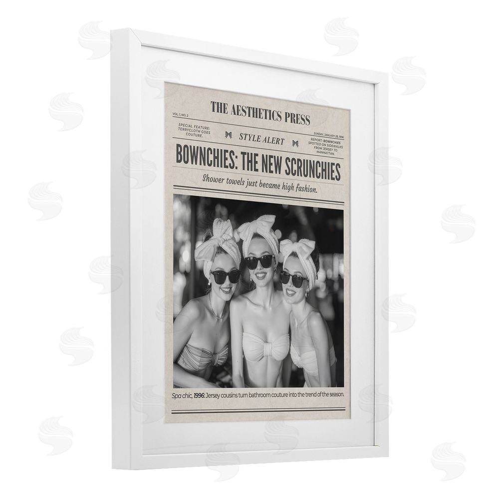 A Barefoot Stylist The Aesthetics Press Magazine White Framed Print Under Glass Wall Art