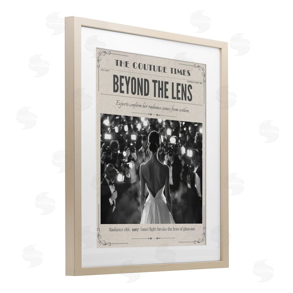 A Barefoot Stylist The Couture Times Magazine Brown Framed Print Under Glass Wall Art