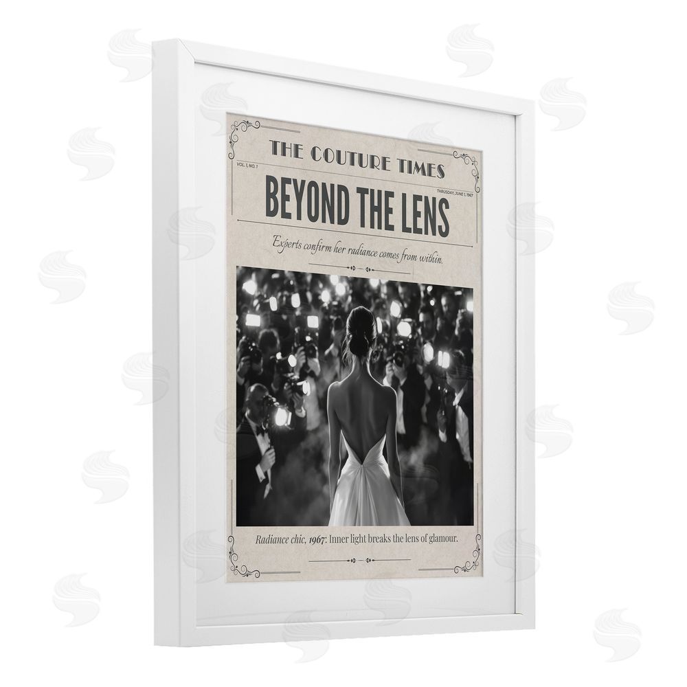 A Barefoot Stylist The Couture Times Magazine White Framed Print Under Glass Wall Art