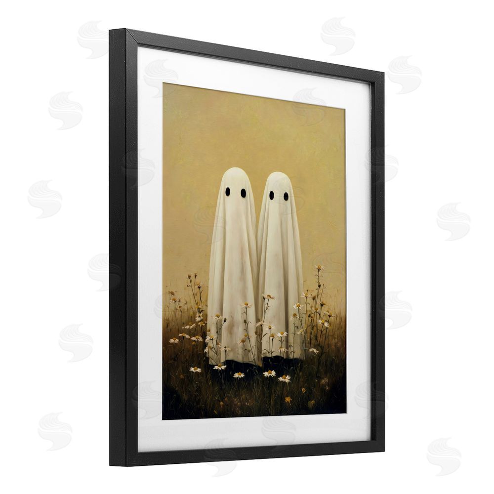 Arlington Prints Daisy Ghost Couple Black Framed Print Under Glass Wall Art