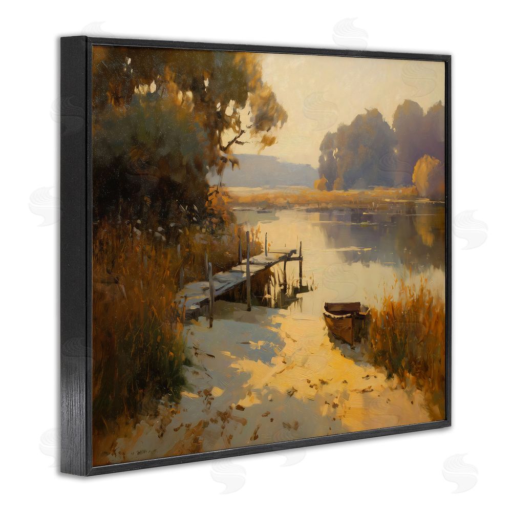 Arlington Prints Golden Hour in Autumn Black Framed Giclee Print Wall Art
