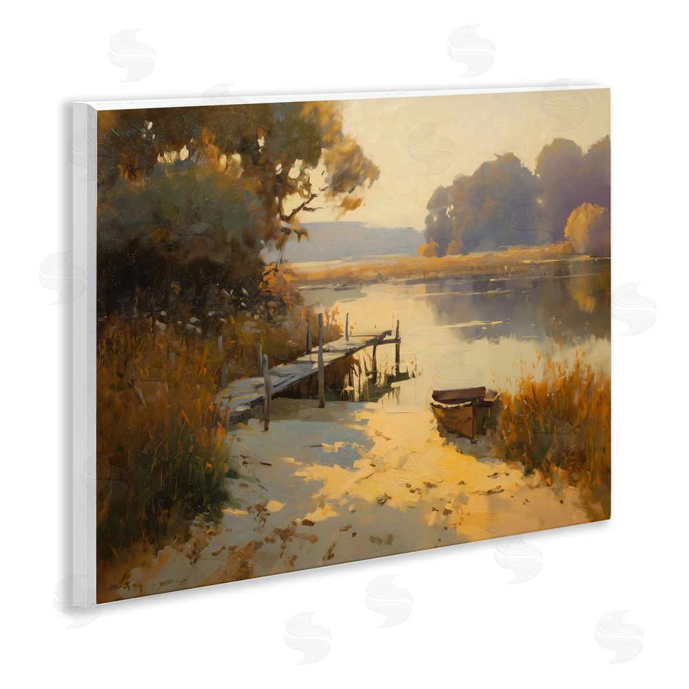 Arlington Prints Golden Hour in Autumn Wooden Wall Plaque Art Print
