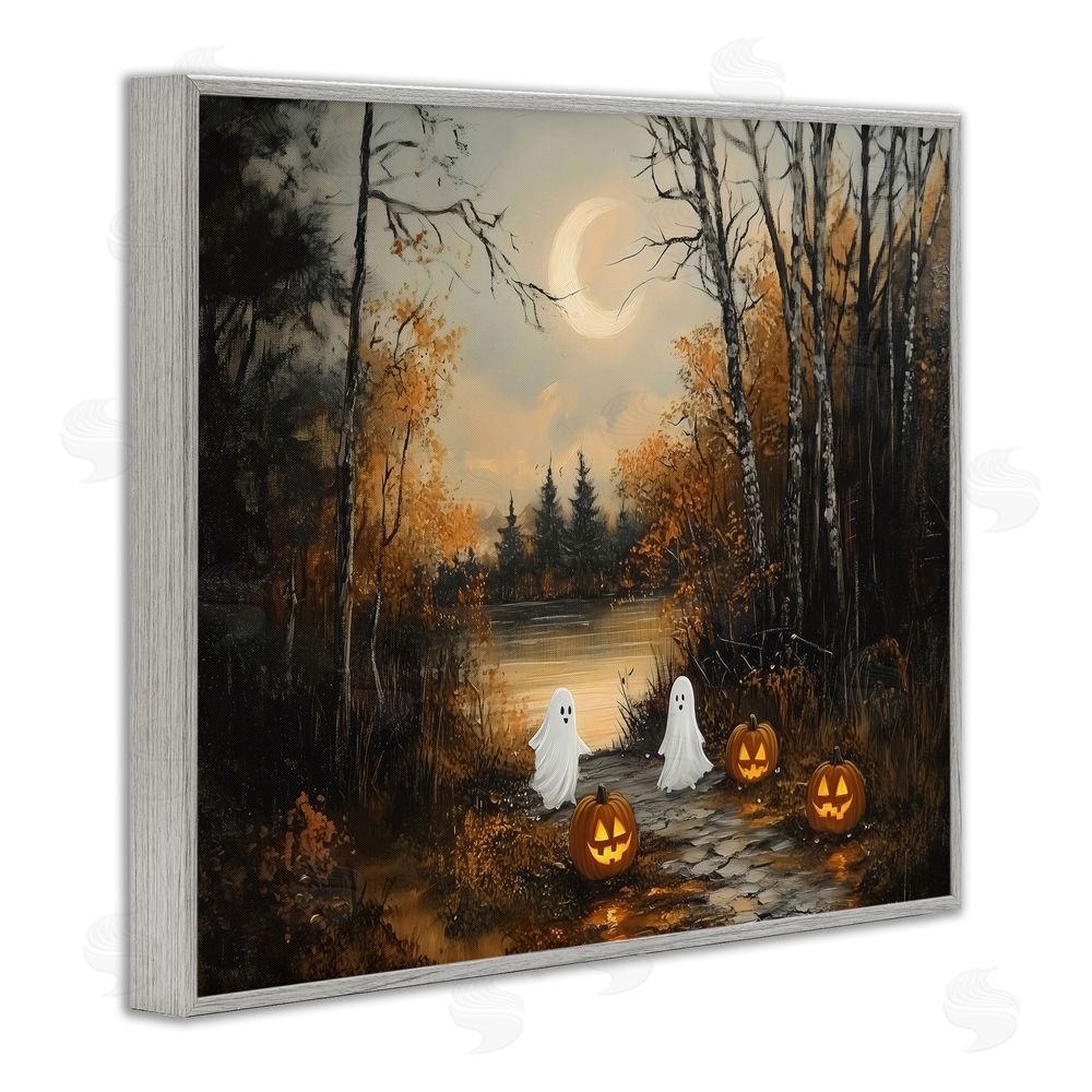 Arlington Prints Autumn Ghosts at Lake Gray Framed Giclee Print Wall Art